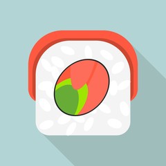 Japan sushi icon. Flat illustration of japan sushi vector icon for web design