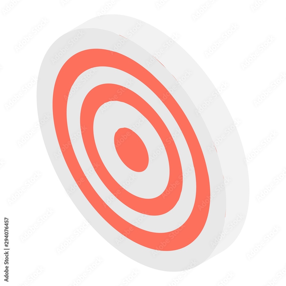 Poster arch target icon. isometric of arch target vector icon for web design isolated on white background