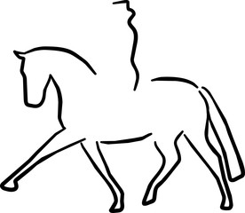 Dressage horse