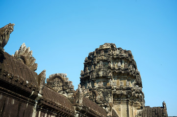 Angkor Wat is a famous landmark in Siem Reap, Cambodia.