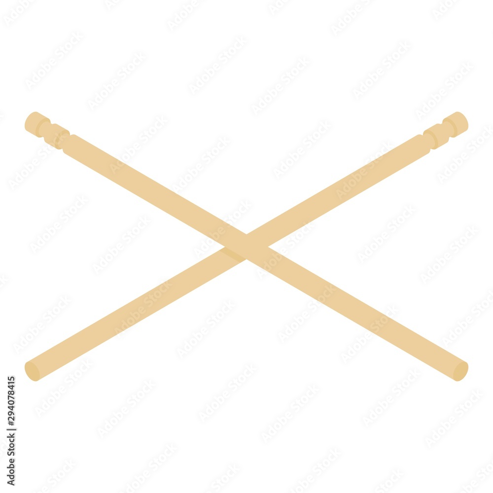 Aufkleber chopsticks icon. isometric of chopsticks vector icon for web design isolated on white background