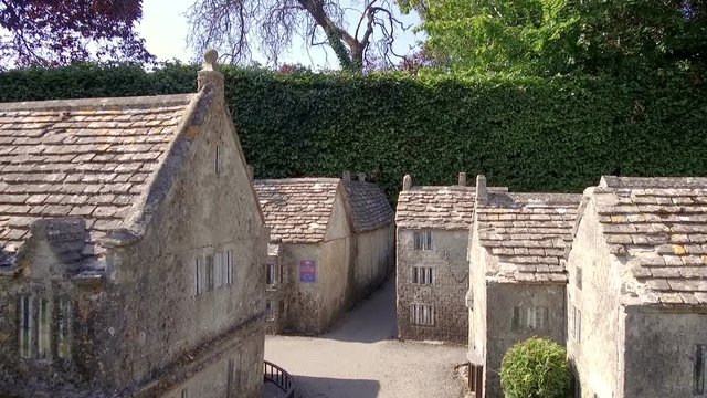 Model Village in Bourton on the Water, Cotswolds Gloucestershire, England. Video taken on 26th of August 2019