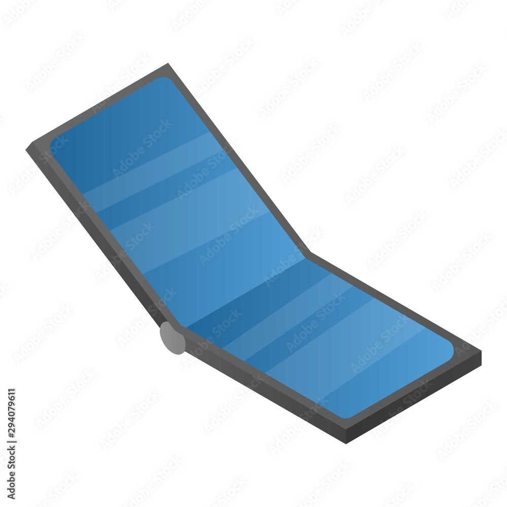 Poster compact smartphone icon. isometric of compact smartphone vector icon for web design isolated on whit