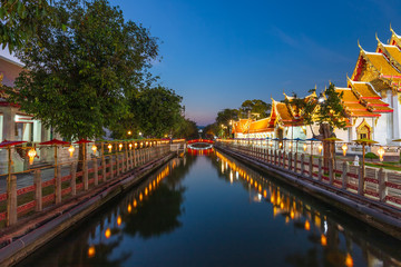 Wat Benchamabophit Dusitwanaram at night (ฺBangkok)