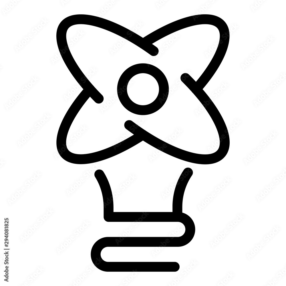 Poster table fan icon. outline table fan vector icon for web design isolated on white background