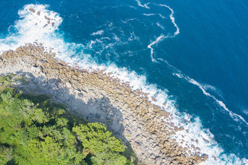 waves textures from the sky with drone pics