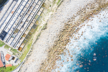 waves textures from the sky with drone pics