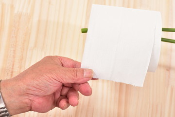 ペーパーを取る