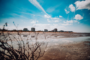 The North Sea mudflat in Cuxhaven