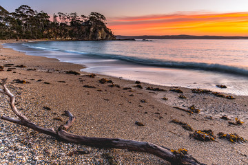 Colourful Streaky Clouds Sunrise Seascape
