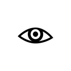 Eye icon isolated on white background
