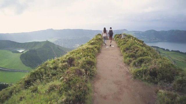Tourists at Miradouro da Grota do Inferno