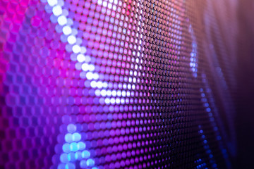 CloseUp LED blurred screen. LED soft focus background. abstract background ideal for design.