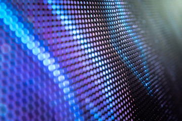 CloseUp LED blurred screen. LED soft focus background. abstract background ideal for design.