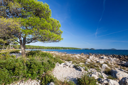 Adriatic coast near Pakostane, Croatia