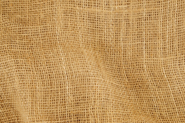 Burlap sack textile as background