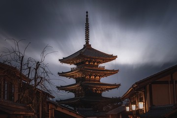japan night city view