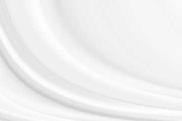 White fabric, cloth wave texture background, Empty space. / Soft image.