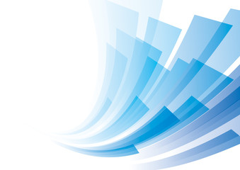 アブストラクト　曲線　青系