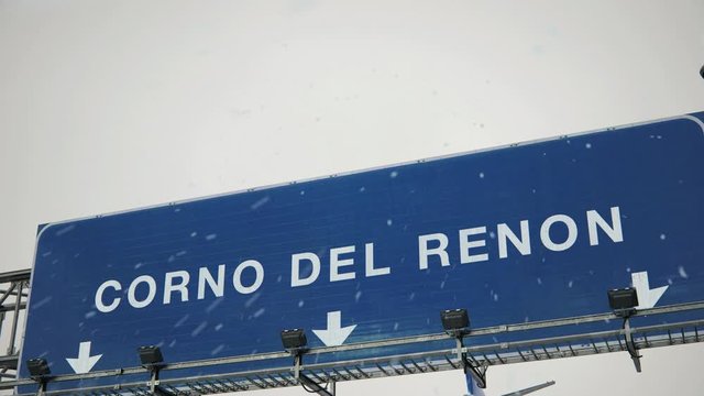 Airplane Landing Corno del Renon in Christmas
