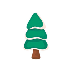 christmas tree on white background