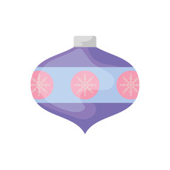 christmas balls on white background