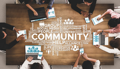 Human Resources Recruitment and People Networking Concept. Modern graphic interface showing...