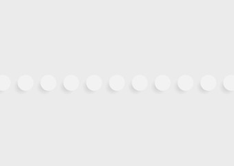 Abstract grey minimal geometric graphic design with paper circles. Monochrome tech background. Vector illustration