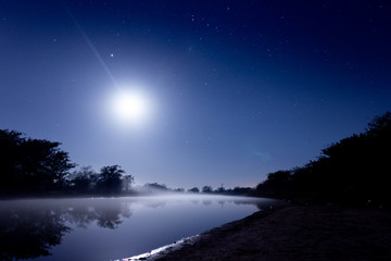 Noche en el lago