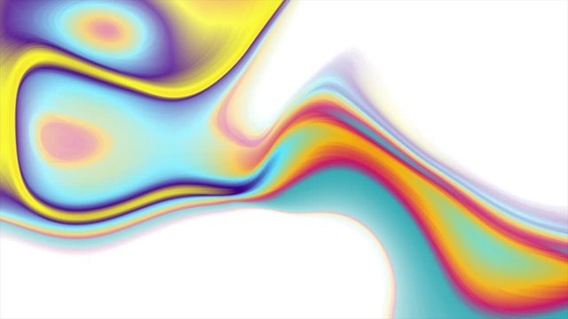 Colorful smooth flowing liquid thermal waves abstract motion background. Seamless loop. Video animation Ultra HD 4K 3840x2160