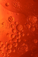 Abstract Red water bubbles background