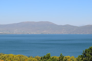 Nature of Armenia.Sevan lake