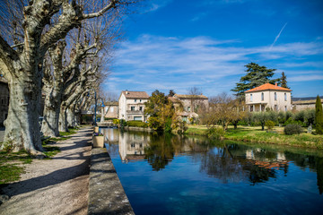 Fototapeta na wymiar Goudargues, Gard, Occitanie, France.
