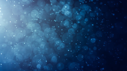 Fototapeta premium Abstract Blue bokeh defocus glitter blur background.