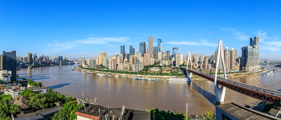 Modern metropolis skyline,Chongqing,China,Chongqing panorama.