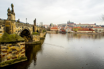 Fototapeta na wymiar Prague castle city in czech eastern europe