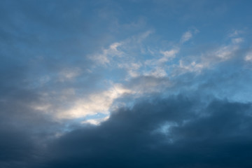 Blue Sky With Clouds.