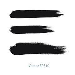 brush strokes watercolor background. Vector black paint