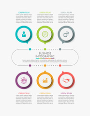 Business circle. timeline infographic icons designed for abstract background template milestone element modern diagram process technology digital marketing data presentation chart Vector