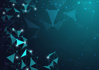 High tech technology geometric