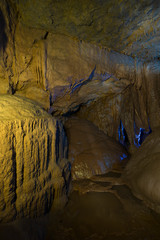 Rock formations inside siju Cave,Garo Hills,Meghalaya,India