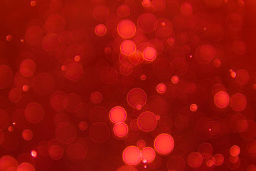 abstract sparkle bokeh light effect  with red background, abstract bokeh background