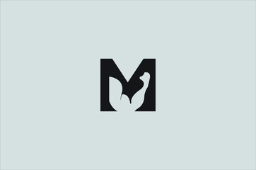 Amazing Letter M Logo Muscle Logo Vector Editable