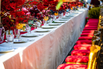 Autumnal table setting