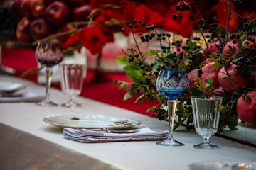 Autumnal table setting