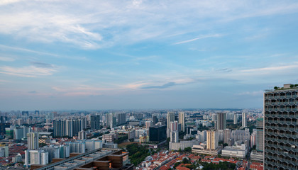 Naklejka na ściany i meble Singapore Cityscape