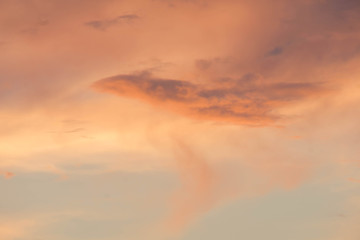 beautiful of Stratus cloud in sunset background for forecast and meteorology concept
