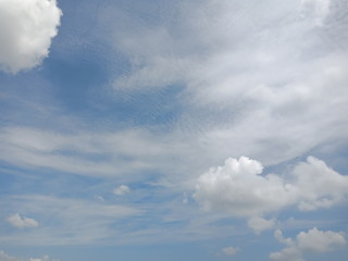 blue sky with clouds