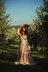 the vineyards of Toskana girl