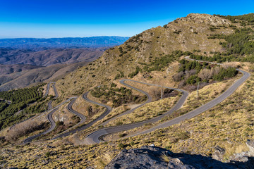 Alto de Velefique in Sierra de Los Filabres, Almeria, Andalusia, Spain